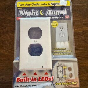 Night Angel LED Wall-Outlet Coverplate  As Seen On TV Brand New Sealed